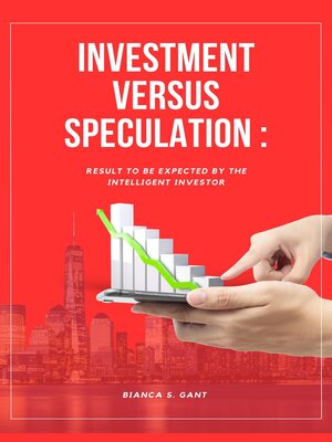 cover image of INVESTMENT VERSUS SPECULATION